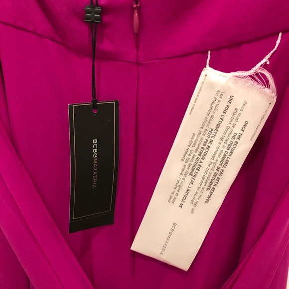 BCBG Max Azria Rosabelle Gown in Magenta, size 10 - Picture 7 of 16